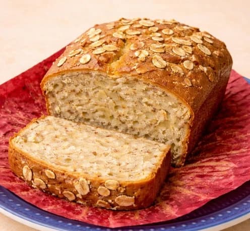 Panqué de Platano con avena
